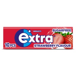 Extra Strawberry kauwgom suikervrij 10st image