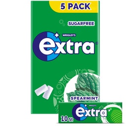 Extra Spearmint kauwgom suikervrij 5-pack image