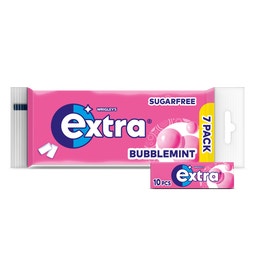 Extra Bubblemint kauwgom suikervrij 7-pack image