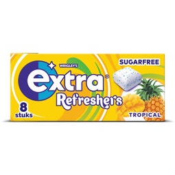 Extra Refreshers tropical kauwgom suikervrij 8st image