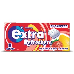 Extra Refreshers strawberry lemon kauwgom suikervrij 8st image