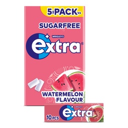 Extra Watermelon kauwgom suikervrij 5-pack image