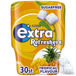 Extra Refreshers tropical kauwgom suikervrij pot 30st image