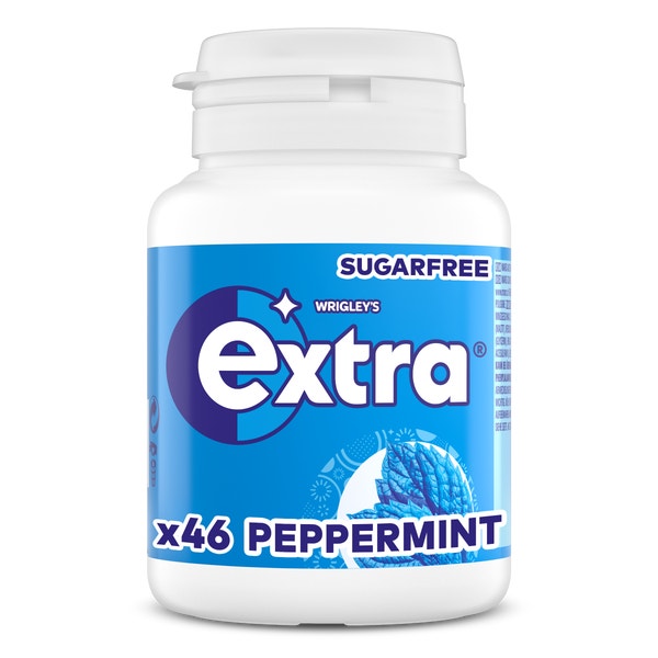 Extra peppermint kauwgom suikervrij pot 46st