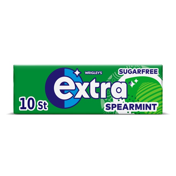 Extra Spearmint kauwgom suikervrij 10st