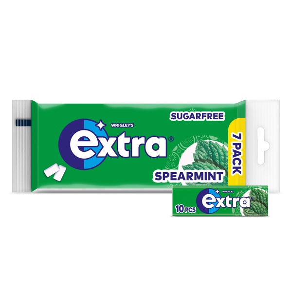Extra Spearmint kauwgom suikervrij 7-pack