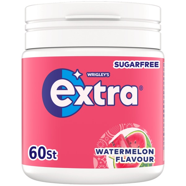 Extra Watermelon kauwgom suikervrij pot 60st