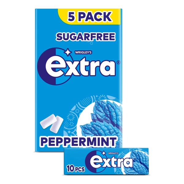 Extra Peppermint kauwgom suikervrij 5-pack