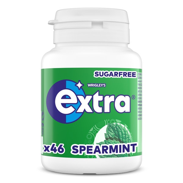 Extra Spearmint kauwgom suikervrij pot 46st