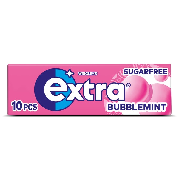 Extra Bubblemint kauwgom suikervrij 10st
