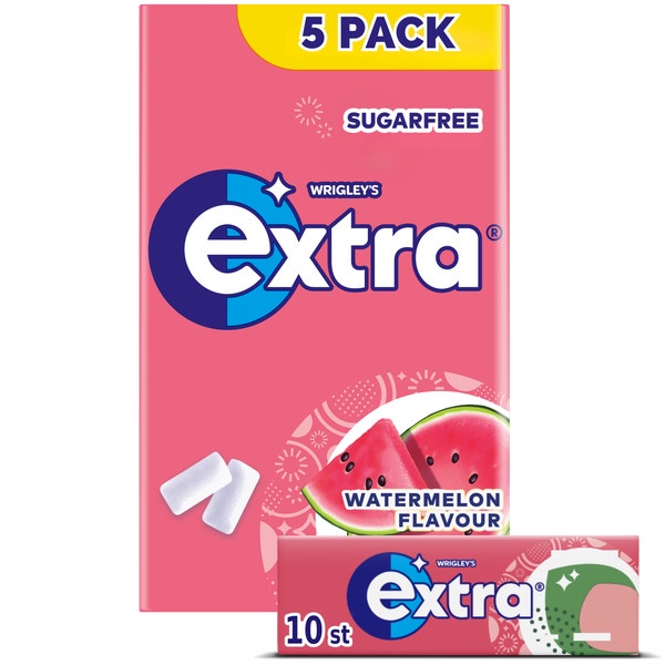 Extra Watermelon kauwgom suikervrij 5-pack