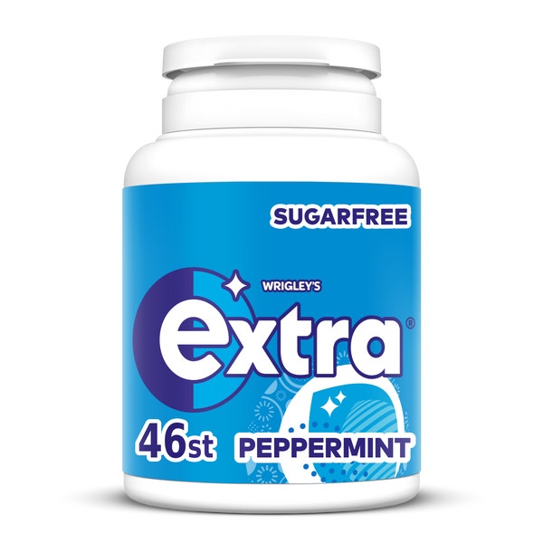 Extra peppermint kauwgom suikervrij pot 46st
